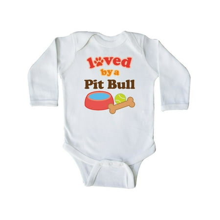 Inktastic Pit Bull Loved By A (Dog Breed) Gift Baby Boy or Baby Girl Long Sleeve Bodysuit
Inktastic Pit Bull Loved By A (Dog Breed) Gift Baby Boy or Baby Girl Long Sleeve Bodysuit