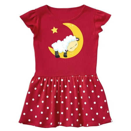 Inktastic Cute Sheep Sleeping On The Moon White Sheep Star Gift Baby Girl Dress
Inktastic Cute Sheep Sleeping On The Moon White Sheep Star Gift Baby Girl Dress