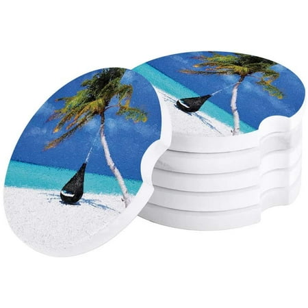ZHANZZK Tropical Beach and Palm Trees Set of 4 Car Coaster for Drinks Absorbent Ceramic Stone Coasters Cup Mat with Cork Base for Home Kitchen Room Coffee Table Bar Decor
ZHANZZK Tropical Beach and Palm Trees Set of 4 Car Coaster for Drinks Absorbent Ceramic Stone Coasters Cup Mat with Cork Base for Home Kitchen Room Coffee Table Bar Decor