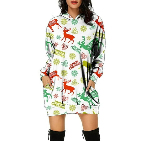 jsaierl Hoodies for Women Women Hoodie Dress Christmas Elk Long Sleeve Hooded Oversized Sweatshirt Pockets Pullover
jsaierl Hoodies for Women Women Hoodie Dress Christmas Elk Long Sleeve Hooded Oversized Sweatshirt Pockets Pullover