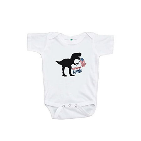 Custom Party Shop Kids Dinosaur 4th of July Onepiece