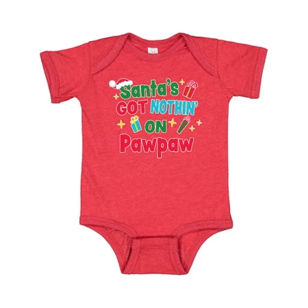 Inktastic Santa s Got Nothin on Pawpaw with Christmas Presents Gift Baby Boy or Baby Girl Bodysuit
Inktastic Santa s Got Nothin on Pawpaw with Christmas Presents Gift Baby Boy or Baby Girl Bodysuit