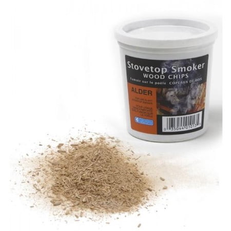 Alder Wood Smoker Chips- 100% Natural, Fine Wood Smoking and Barbecue Chips- 1 Pint