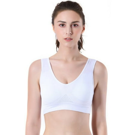 Air Permeable Cooling Summer Sport Wireless Bra Gym Fitness Athletic Running Sport Tops Underwear Workout Vest Tank White M
Air Permeable Cooling Summer Sport Wireless Bra Gym Fitness Athletic Running Sport Tops Underwear Workout Vest Tank White M