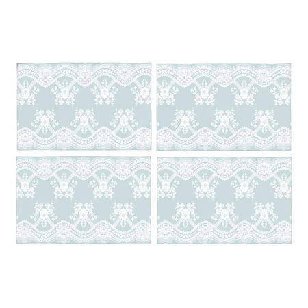 MKHERT Vintage Light Blue Lace Flower Placemats Table Mats for Dining Room Kitchen Table Decoration 12x18 inch Set of 4
MKHERT Vintage Light Blue Lace Flower Placemats Table Mats for Dining Room Kitchen Table Decoration 12x18 inch Set of 4