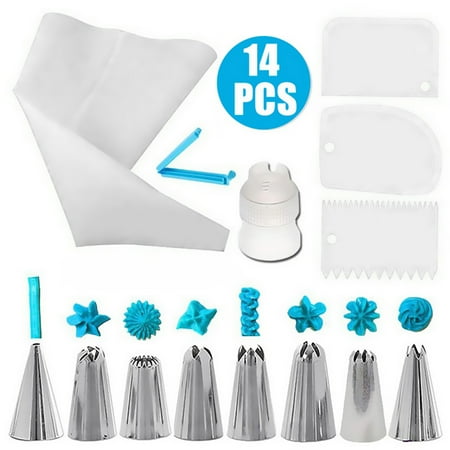 Piping Bag and Tips Cake Decorating Supplies Kit Baking Supplies Cupcake Icing Tips with Pastry Bag for Baking Decorating Cake
Piping Bag and Tips Cake Decorating Supplies Kit Baking Supplies Cupcake Icing Tips with Pastry Bag for Baking Decorating Cake