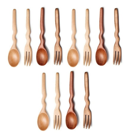 Wooden Handle Tea Spoon Wavy Shape Wood Fork Dessert Restaurant Small Wooden Soup Spoon Home Tableware Fork Utensils
Wooden Handle Tea Spoon Wavy Shape Wood Fork Dessert Restaurant Small Wooden Soup Spoon Home Tableware Fork Utensils
