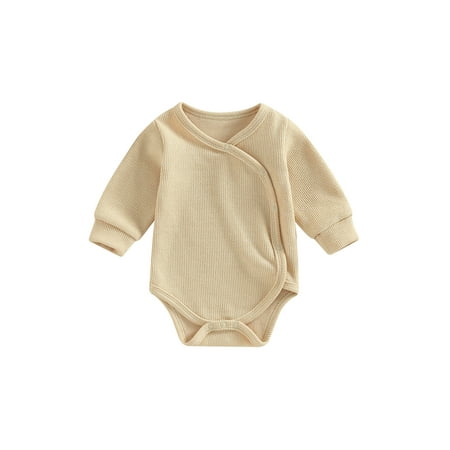 Meihuida Baby Boys Girls Knitted Romper Solid Color Long Sleeve Oblique Button Romper
Meihuida Baby Boys Girls Knitted Romper Solid Color Long Sleeve Oblique Button Romper