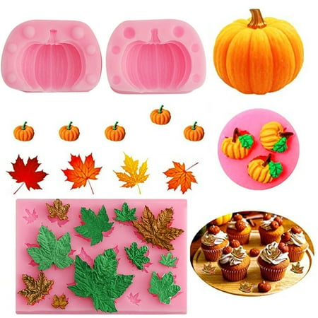 EGNMCR Chocolate Molds Halloween Party Supplies 3D Pumpkin Maple Leaf Silicone Mold For Halloween DIY Cake Decoration Set
EGNMCR Chocolate Molds Halloween Party Supplies 3D Pumpkin Maple Leaf Silicone Mold For Halloween DIY Cake Decoration Set