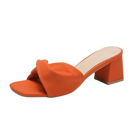 Mackneog Summer Women Sandals Medium Heel Chunky Heel Solid Color Open Toe Casual Gift on Clearance
Mackneog Summer Women Sandals Medium Heel Chunky Heel Solid Color Open Toe Casual Gift on Clearance