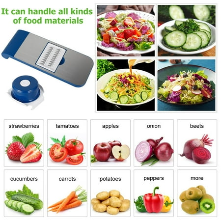 Mandoline Slicer Adjustable Vegetable Chopper Multifunctional Vegetable Cutter Food Chopper with Hand Guard Sharp Stainless Steel Blades for Vegetables Fruits Home Kitchen
Mandoline Slicer Adjustable Vegetable Chopper Multifunctional Vegetable Cutter Food Chopper with Hand Guard Sharp Stainless Steel Blades for Vegetables Fruits Home Kitchen