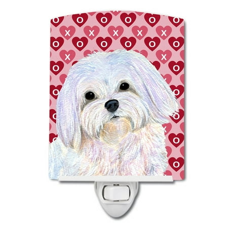 Caroline s Treasures SS4482CNL Maltese Hearts Love and Valentine s Day Portrait Ceramic Night Light 6x4x3 multicolor
Caroline s Treasures SS4482CNL Maltese Hearts Love and Valentine s Day Portrait Ceramic Night Light 6x4x3 multicolor