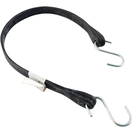 2PK Erickson 5/8 In. x 24 In. Hook-to-Hook Rubber Industrial EDPM Tarp Strap Black