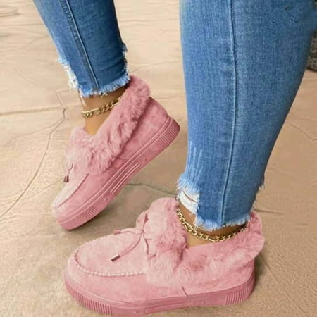 Winter Fluffy Cuff Casual Shoes Waterproof Comfortable Slip Ons Loafer Daily Essentials Walking Shoes 41 Pink
Winter Fluffy Cuff Casual Shoes Waterproof Comfortable Slip Ons Loafer Daily Essentials Walking Shoes 41 Pink