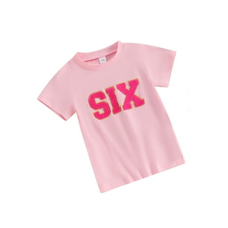 Toddler Kids Boys Girls Birthday Tee Shirts Fuzzy Letter Embroidery Short Sleeve Loose Tops
Toddler Kids Boys Girls Birthday Tee Shirts Fuzzy Letter Embroidery Short Sleeve Loose Tops