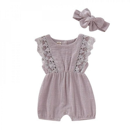 Summer Newborn Baby Girls Butterfly sleeve Lace Romper + Headband Set Infant Outfits Clothes Toddler Princess Clothing Sunsuit
Summer Newborn Baby Girls Butterfly sleeve Lace Romper + Headband Set Infant Outfits Clothes Toddler Princess Clothing Sunsuit