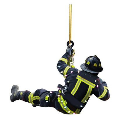 American Christmas Decorations with Double-sided Acrylic Pendant for Christmas Firefighters
American Christmas Decorations with Double-sided Acrylic Pendant for Christmas Firefighters