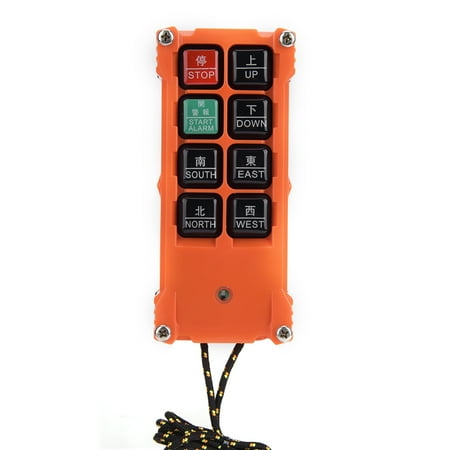 Industrial Remote Controller 1 Transmitter+1 Receiver With 8 Buttons Oil Wireless Industrial Remote Controller For Industry Cranes 12-36V