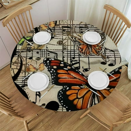 Palnkart Butterfly Music Notes Trellis Round Table Cover Stain Resistant Washable for Indoor Outdoor Kitchen Dining Wedding Parties 100% Polyester Fiber 46-50
Palnkart Butterfly Music Notes Trellis Round Table Cover Stain Resistant Washable for Indoor Outdoor Kitchen Dining Wedding Parties 100% Polyester Fiber 46-50