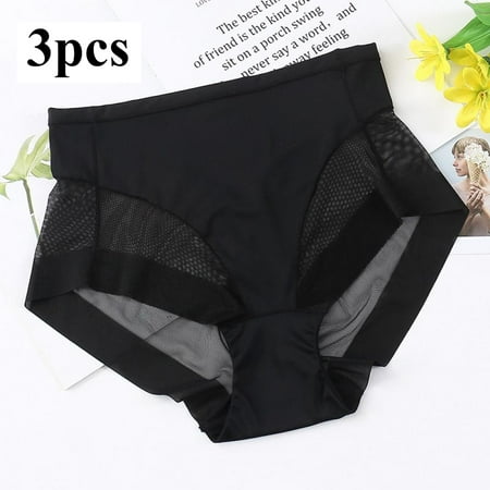 Feiona 3 Pack Women Body Shaper Panties Tummy Belly Control Slimming Middle Waist Trainer Control Shapewear Underwear For Women
