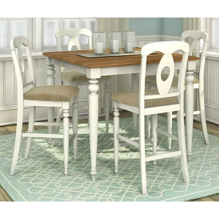 5-Pc Square Pub Height Dining Table and Stool Set