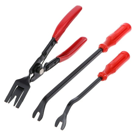 NUOLUX 3Pcs Steel Car Door Panel Clips Pliers Repair Tool Kit Disassembly Tool Set (light Pliers + 6 Inches Screw Opener + 8 Inches Screw Opener)
NUOLUX 3Pcs Steel Car Door Panel Clips Pliers Repair Tool Kit Disassembly Tool Set (light Pliers + 6 Inches Screw Opener + 8 Inches Screw Opener)