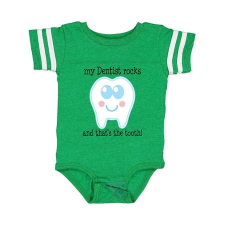 Inktastic Dentist Rocks Tooth Gift Baby Boy or Baby Girl Bodysuit