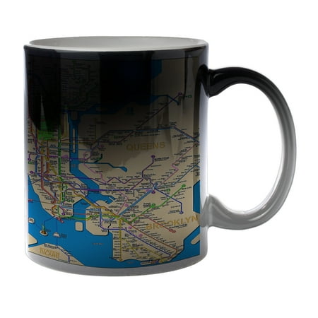 KuzmarK Black Heat Morph Color Changing Coffee Cup Mug 11 Ounce - Five Burroughs Transit Map
KuzmarK Black Heat Morph Color Changing Coffee Cup Mug 11 Ounce - Five Burroughs Transit Map