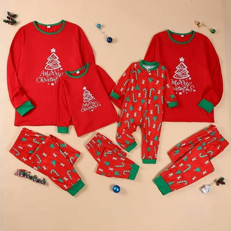 Karuedoo Family Matching Christmas Pajamas Set Letter Xmas Tree Crutches Print Holiday Pajamas Sleepwear for Adult Kids Baby
Karuedoo Family Matching Christmas Pajamas Set Letter Xmas Tree Crutches Print Holiday Pajamas Sleepwear for Adult Kids Baby
