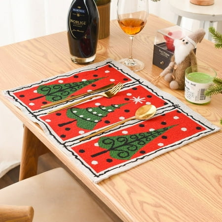 Christmas Household Decorative Supplies Knitted Cloth Placemat Tablecloth
Christmas Household Decorative Supplies Knitted Cloth Placemat Tablecloth