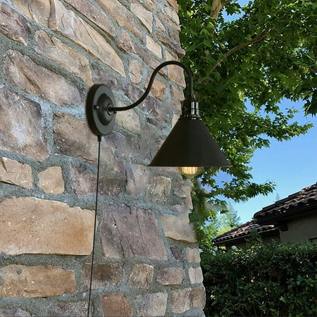 Lakiq Industrial Style Gooseneck Wall Sconce Metal Wall Lamp Fixture with Plug in Cord
Lakiq Industrial Style Gooseneck Wall Sconce Metal Wall Lamp Fixture with Plug in Cord