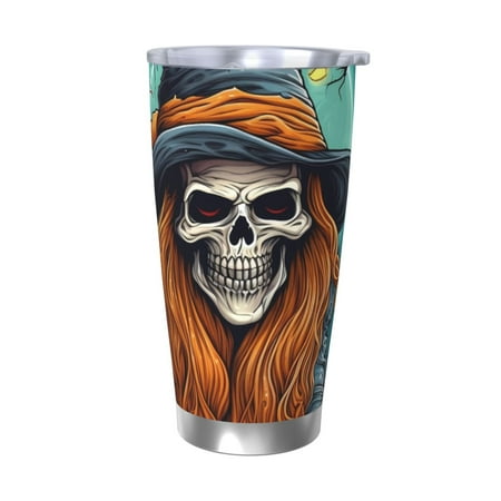 Ocsxa Cartoon Pumpkin Skull Pattern 20oz Travel Coffee Mug with Flip Lid Stainless Steel Insulated Insulated Coffee Mug Thermal Cup with Splash Proof Sliding Lid-Without Straw
Ocsxa Cartoon Pumpkin Skull Pattern 20oz Travel Coffee Mug with Flip Lid Stainless Steel Insulated Insulated Coffee Mug Thermal Cup with Splash Proof Sliding Lid-Without Straw