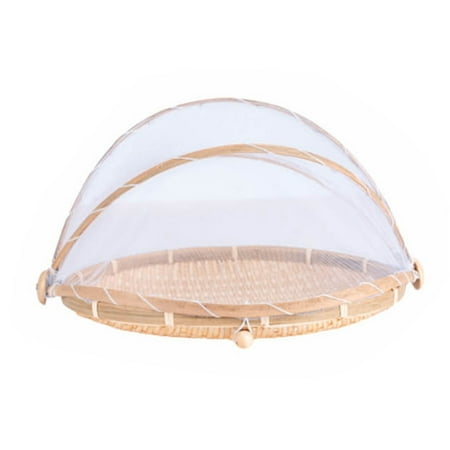OOKWE Bamboo Serving Food Tent Basket Dustproof Round Picnic Basket Vegetable Fruits Bread Food Storage Basket Durable
OOKWE Bamboo Serving Food Tent Basket Dustproof Round Picnic Basket Vegetable Fruits Bread Food Storage Basket Durable