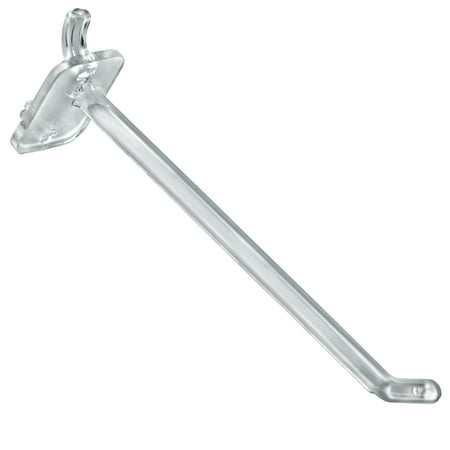 Azar Displays 800006-C Clear 6 Lexan Hook: 0.287 Diameter 50-Pack
