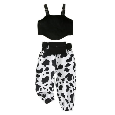 CenturyX Kids Baby Girls Suit Fuzzy Tank Tops Cow Leopard Print Long Pants Waist Bag Clothes Outfits Set 2-3 Years
CenturyX Kids Baby Girls Suit Fuzzy Tank Tops Cow Leopard Print Long Pants Waist Bag Clothes Outfits Set 2-3 Years