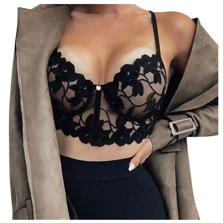 YDKZYMD Women Bralette See Through Floral Lace Comfort Bralettes Wireless Breathable Sexy Bra Padded Bralette
YDKZYMD Women Bralette See Through Floral Lace Comfort Bralettes Wireless Breathable Sexy Bra Padded Bralette