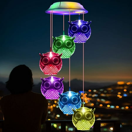Hqgsdyxz Solar Wind Chimes Light Color Changing LED Solar Wind Bell Lamp IP67 Waterproof Decorative Wind Bell Hanging Lamp with 600mAh Battery for Garden Yard Patio Porch
Hqgsdyxz Solar Wind Chimes Light Color Changing LED Solar Wind Bell Lamp IP67 Waterproof Decorative Wind Bell Hanging Lamp with 600mAh Battery for Garden Yard Patio Porch