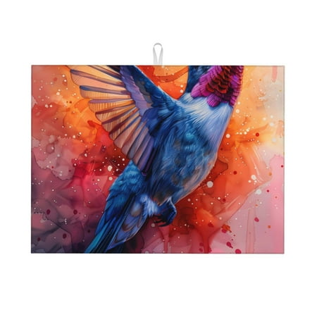 Sigee Vibrant Hummingbird Watercolor Art for Dish Drying Mat for Kitchen Counter Premium Kitchen Drying Mat 18 x 24 Dish Drying Pad
Sigee Vibrant Hummingbird Watercolor Art for Dish Drying Mat for Kitchen Counter Premium Kitchen Drying Mat 18 x 24 Dish Drying Pad