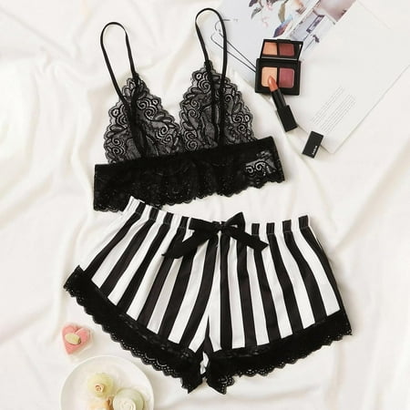 B91xZ Lingerie For Women Sleepwear Underwear Satin Silk Underwear Lace Lingerie Pajamas Women s Pajamas Black M
B91xZ Lingerie For Women Sleepwear Underwear Satin Silk Underwear Lace Lingerie Pajamas Women s Pajamas Black M