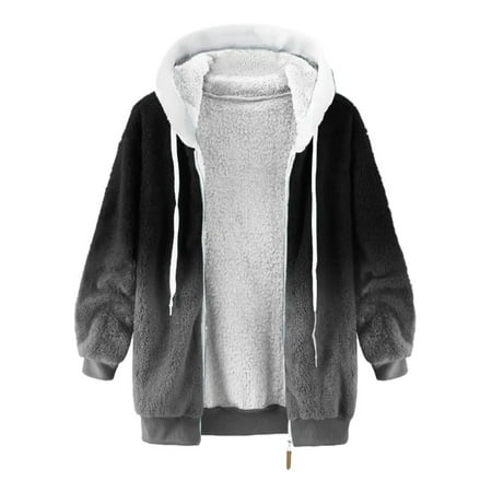 Womens Winter Fleece Coat Soft Warm Long Sleeve Full Zip Hooded Sweatshirt Loose Casual Hoodie Jacket Outerwear
Womens Winter Fleece Coat Soft Warm Long Sleeve Full Zip Hooded Sweatshirt Loose Casual Hoodie Jacket Outerwear