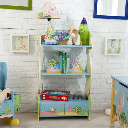 Fantasy Fields - Under the Sea Hand Crafted Kids Wooden Bookcase