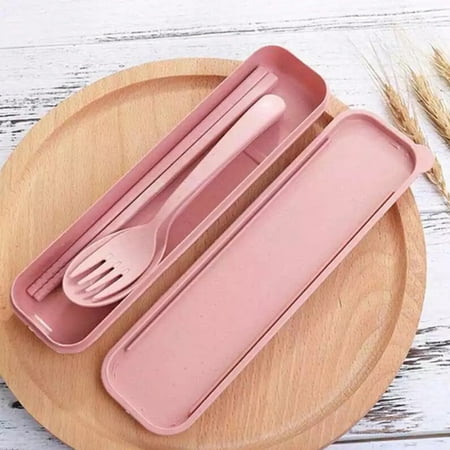 3pcs/Set Portable Wheat Straw Cutlery Set With Knife Fork Spoon Chopstick Eco-friendly For Outdoor Traveling Camping
3pcs/Set Portable Wheat Straw Cutlery Set With Knife Fork Spoon Chopstick Eco-friendly For Outdoor Traveling Camping