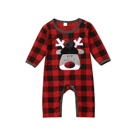 Xingqing Christmas Newborn Baby Boys Girls Plaid Clothes Romper Jumpsuit Outfits Red 12-18 Months
Xingqing Christmas Newborn Baby Boys Girls Plaid Clothes Romper Jumpsuit Outfits Red 12-18 Months