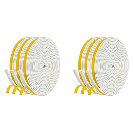 Self Adhesive Foam Tape Door Window Seal Door Draught Excluder Weatherstripping 6mm Wide x 3mm Thick 6 Pcs Each White
Self Adhesive Foam Tape Door Window Seal Door Draught Excluder Weatherstripping 6mm Wide x 3mm Thick 6 Pcs Each White