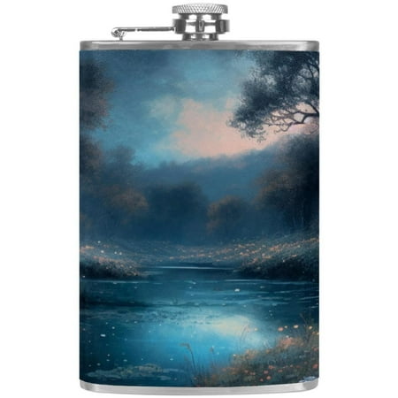 josid Moon Pattern 3.6x6in Stainless Steel Small Flask Leak-Proof Stainless Steel Construction Wrapped in Premium Two-Layer Leather Nano-Printed Design 227ml Capacity
josid Moon Pattern 3.6x6in Stainless Steel Small Flask Leak-Proof Stainless Steel Construction Wrapped in Premium Two-Layer Leather Nano-Printed Design 227ml Capacity