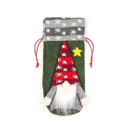 Christmas Gnome Wine Bottle Cover Swedish Tomte Gnomes Wine Bottle Bags for Xmas Holiday New Year Dinner Table Decor
Christmas Gnome Wine Bottle Cover Swedish Tomte Gnomes Wine Bottle Bags for Xmas Holiday New Year Dinner Table Decor