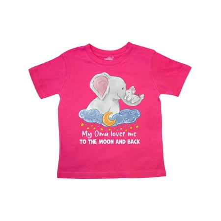 Inktastic My Oma Loves me to the Moon and Back Elephant Family Gift Toddler Boy or Toddler Girl T-Shirt
Inktastic My Oma Loves me to the Moon and Back Elephant Family Gift Toddler Boy or Toddler Girl T-Shirt