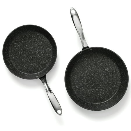 THE ROCK by Starfrit 060713-001-0000 2-Piece Fry Pan Set