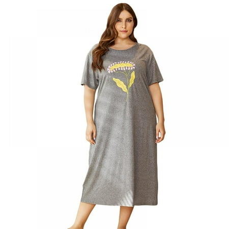 Nightgowns for Women Plus Size Women Plus Size Nightgowns Long Sleepshirt Short Sleeve Round Neck Sleepwear
Nightgowns for Women Plus Size Women Plus Size Nightgowns Long Sleepshirt Short Sleeve Round Neck Sleepwear