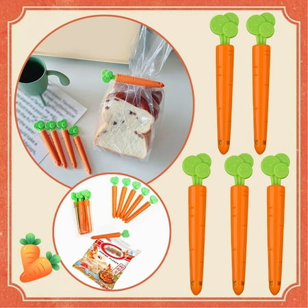 2PC Tool Food Bag Sealing Clip 5 Carrot Clips Plastic Cartoon Snack Strip Stationery School Supplies
2PC Tool Food Bag Sealing Clip 5 Carrot Clips Plastic Cartoon Snack Strip Stationery School Supplies